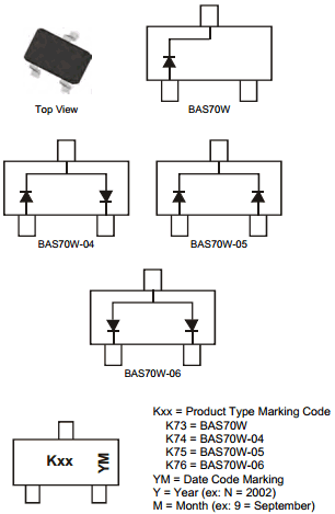 BAS70W datasheet