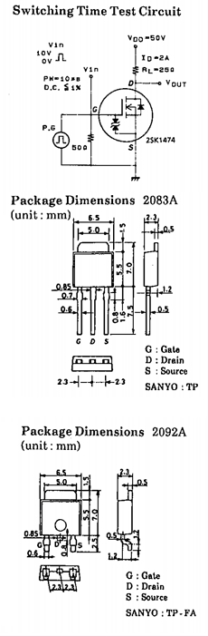 2SK1474 datasheet 2SK1474 datasheet