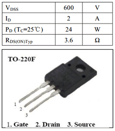 CS2N60F datasheet