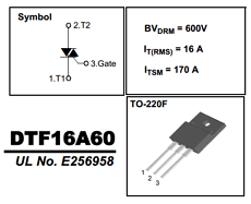 DTF16A60 datasheet