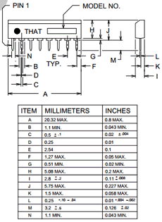 THAT2155 datasheet THAT2155 datasheet
