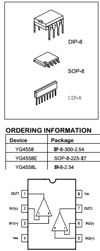 YG4558 datasheet YG4558 datasheet