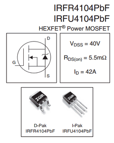 IRFR4104PBF datasheet IRFR4104PBF datasheet