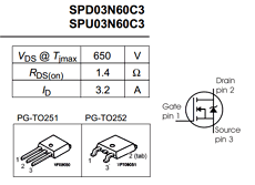 03N60C3 datasheet 03N60C3 datasheet