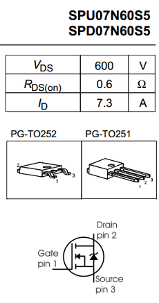 07N60S5 datasheet 07N60S5 datasheet
