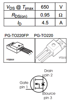 SPP04N60C3 datasheet
