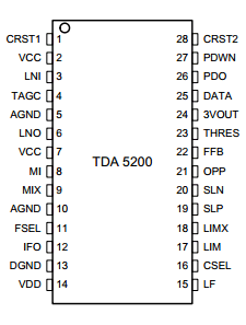 TDA5200 datasheet TDA5200 datasheet