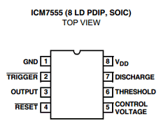 ICM7555 datasheet