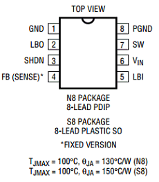 LT1303CN8-5 datasheet