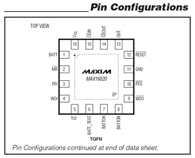 MAX16016 datasheet MAX16016 datasheet