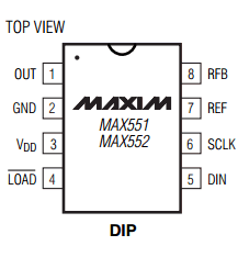 MAX551AEPA datasheet