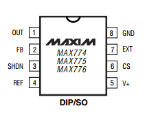 MAX774CPA datasheet