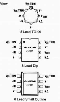 OP07AJ datasheet