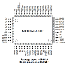 M38063M6-XXXFP datasheet