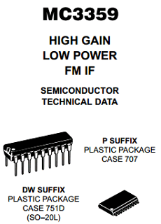 MC3359DW datasheet