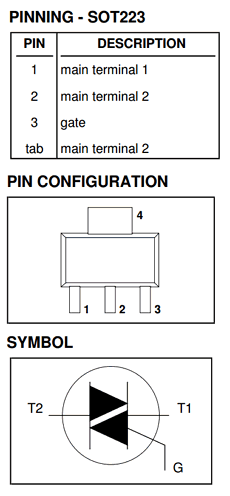 BTA204W-500D datasheet