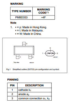 PMBD353 datasheet PMBD353 datasheet
