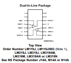 LM319 datasheet LM319 datasheet