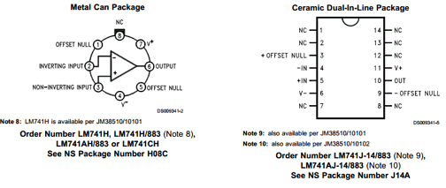 LM741 datasheet