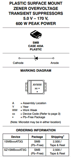 1SMB28AT3G datasheet 1SMB28AT3G datasheet