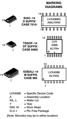MC74LVX4066 datasheet MC74LVX4066 datasheet