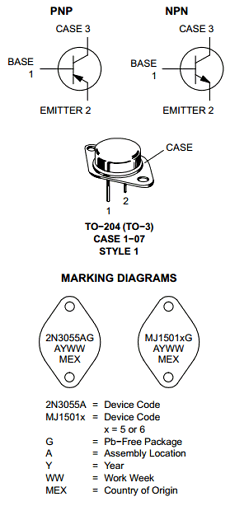 MJ15015 datasheet