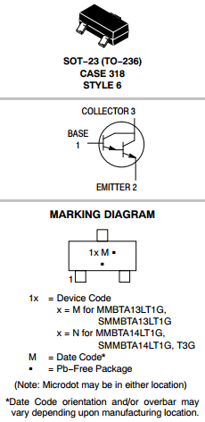 MMBTA14LT1 datasheet