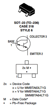 MMBTA63LT1G datasheet MMBTA63LT1G datasheet