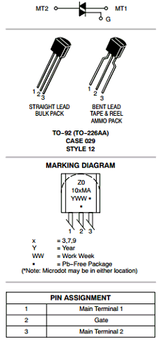 Z0103MA datasheet
