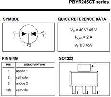 PBYR245CT datasheet