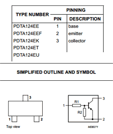 PDTA124EE datasheet
