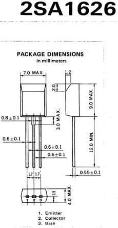 2SA1626 datasheet