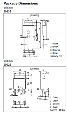 2SJ189 datasheet 2SJ189 datasheet