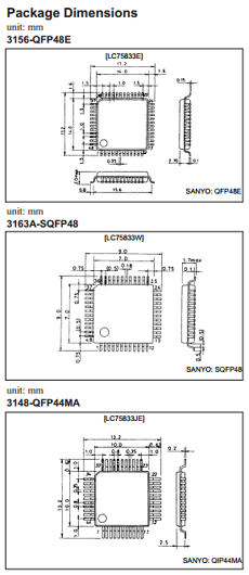 LC75833E datasheet LC75833E datasheet