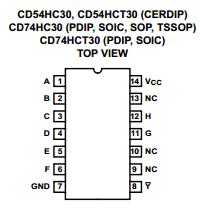 74HC30 datasheet