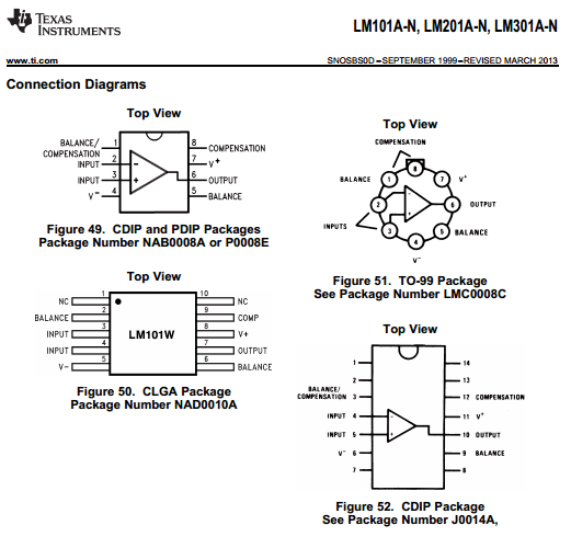 LM201AP datasheet LM201AP datasheet