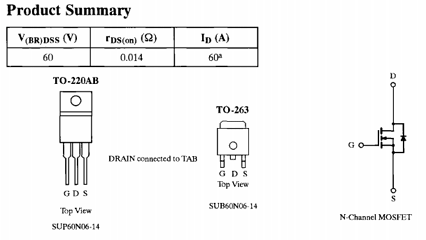 SUP60N06-14 datasheet