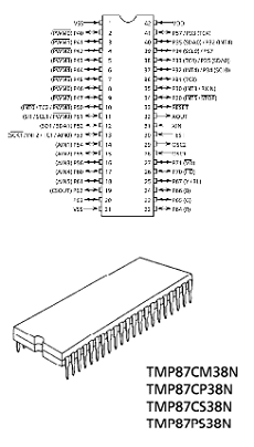 TMP87CM38N datasheet