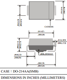 P6SMBJ188CA datasheet P6SMBJ188CA datasheet