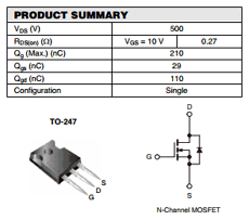 IRFP460 datasheet